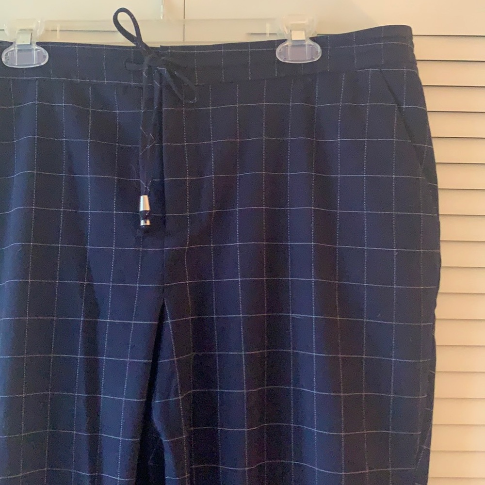 A New Day xl navy window pane pants